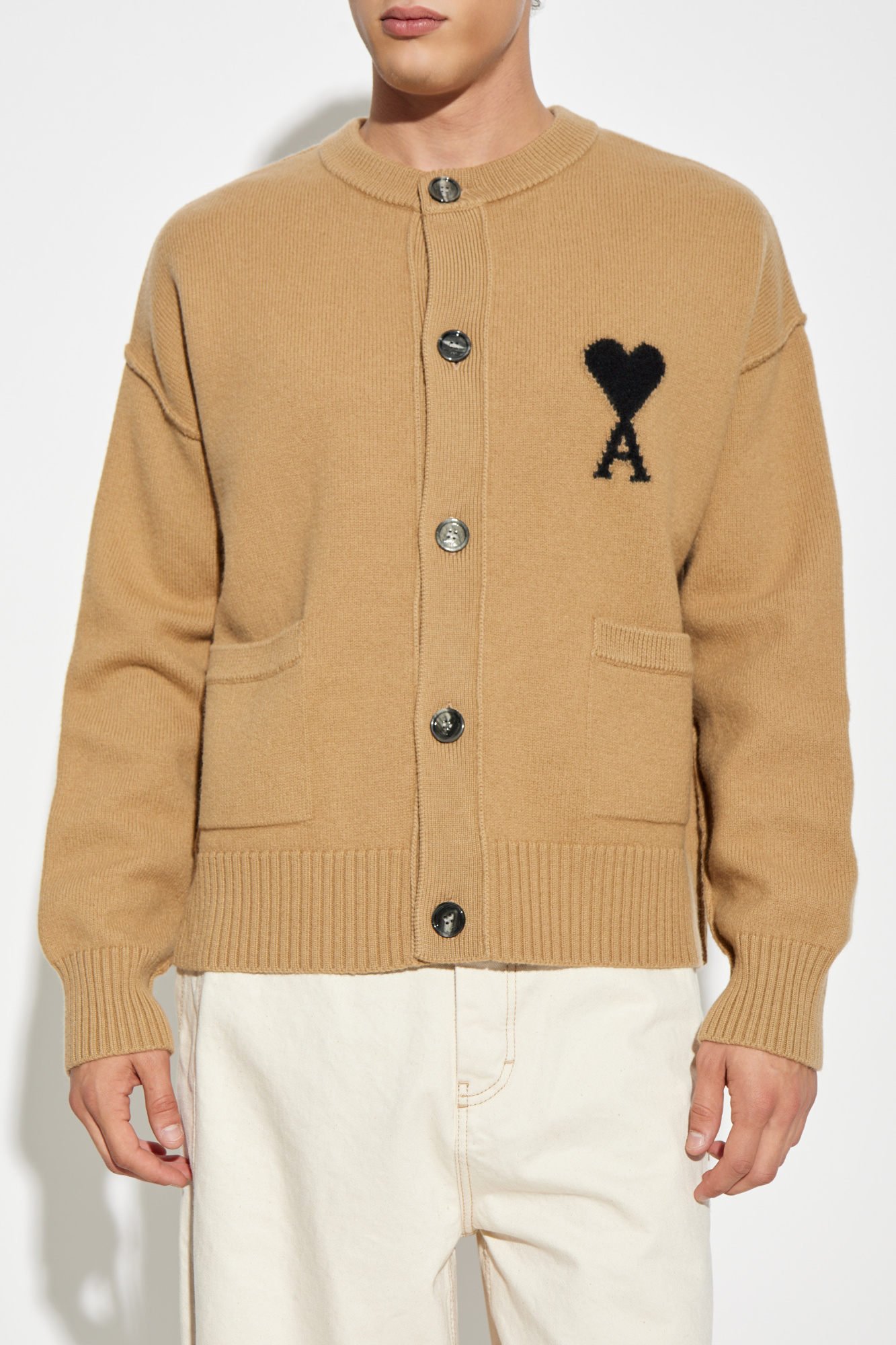 【送料&関税込】Ami Alexandre Mattiussi Beige Wool Coat Ami Belted Overcoat Review - Ami Paris Raglan Sleeves Belted